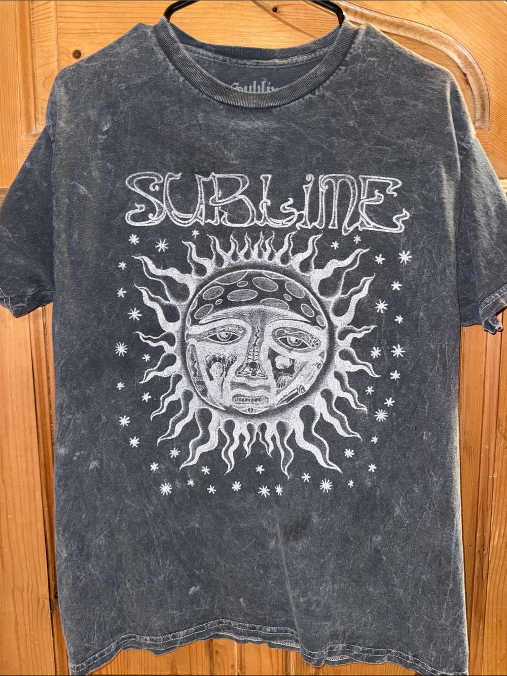 Sublime Women's Short Sleeve Graphic Tee in Washed Black